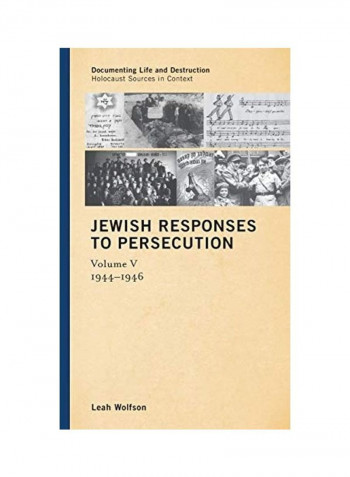 Jewish Responses To Persecution Hardcover English by Leah Wolfson