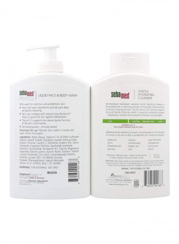 Pack Of Body Wash And Hydrating Cleanser 800ml