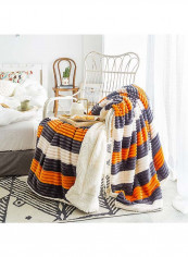 Solid Design Throw Blanket Cotton Multicolour 200x230centimeter
