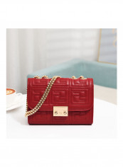 Women's Simple Elegant Faddish Versatile Shoulder Bag Red