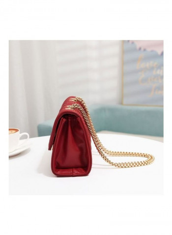 Women's Simple Elegant Faddish Versatile Shoulder Bag Red