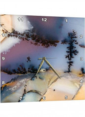 Natural Pattern Wall Clock Multicolour 15x15inch