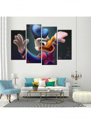 4-Piece Cartoon Theme Canvas Frame Painting Set Multicolour 120 x 85centimeter