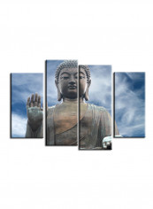 4-Piece Canvas Painting With Frame Multicolour 120X85centimeter