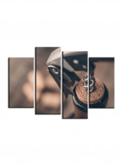 4-Piece Food Theme Canvas Painting With Frame Multicolour 120X85centimeter