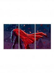 3-Piece Character Theme Canvas Painting With Frame Multicolour 150X70centimeter