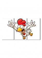 3-Piece Character Theme Canvas Painting With Frame Multicolour 150X70centimeter