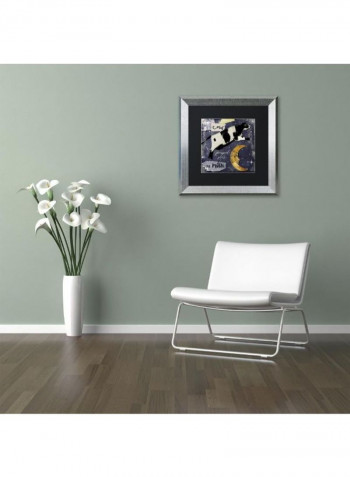 Childhood I Silver Framed Wall Art Multicolour 11 x 11inch