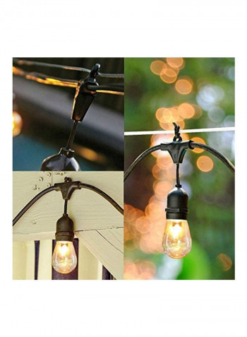LED Outdoor String Lights Gold 48feet