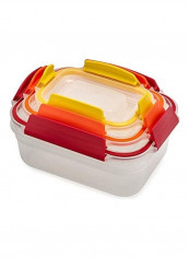 3-Piece Storage Container Set Clear/Yellow/Red Small: 230, Medium: 540, Large: 1100ml reviews 3-Piece Storage Container Set Clear/Yellow/Red Small: 230, Medium: 540, Large: 1100ml