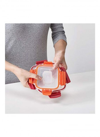 3-Piece Storage Container Set Clear/Yellow/Red Small: 230, Medium: 540, Large: 1100ml