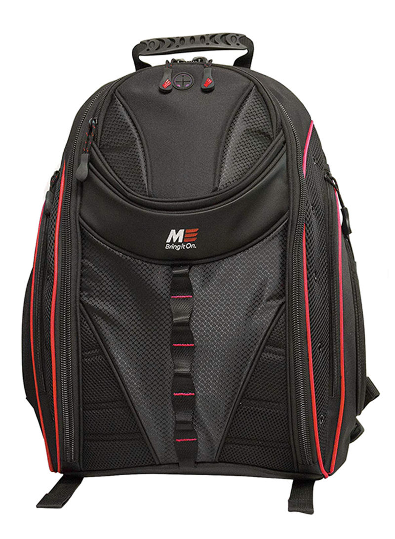 Express Laptop And Tablet Backpack Black/Red