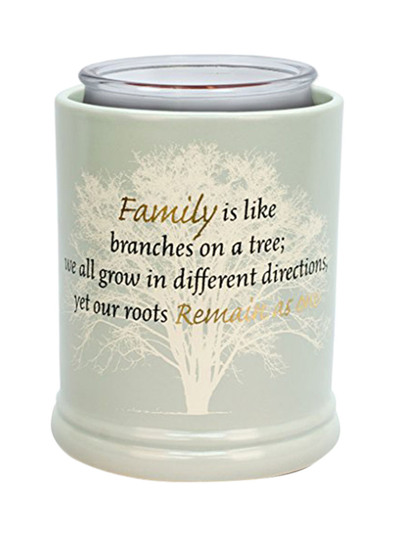 Family Tree Ceramic Stoneware Electric Large Jar Candle Warmer