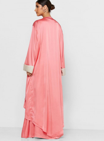 Overlay Maxi Dress Pink