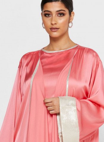 Overlay Maxi Dress Pink