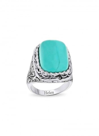 925 Sterling Silver Cubic Zirconia Studded Ring