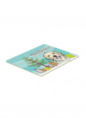 Christmas Tree And Retriever Kitchen/Bath Mat Multicolour 12 x 19inch