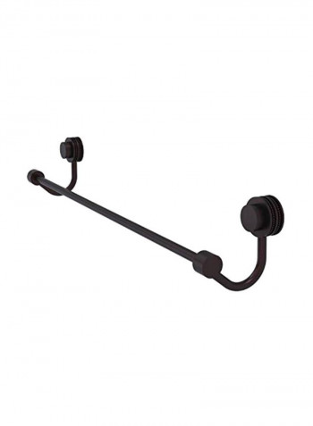 Venus Collection Dotted Accent Towel Bar Black 36inch
