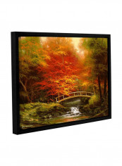 Autumn's Bridge Wall Art Multicolour 14 x 18inch