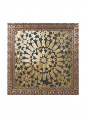 Moroccan Gold Ornate Frame Iii Wall Art Gold 11 x 11inch