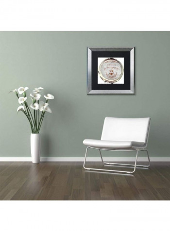 Paris In Frames 1 Wooden Framed Wall Art White/Gold 11 x 11inch