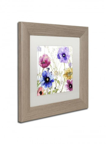 Summer Diary I Framed Wall Art Multicolour 11 x 11inch
