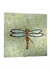 Dragonfly Printed Wall Clock Multicolour 15 x 15inch