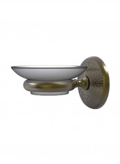 Monte Carlo Collection Wall Mounted Soap Dish Gold/White 4.5x5.5x2inch