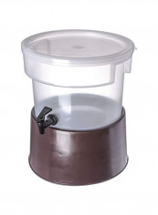 Polypropylene Round Beverage Dispenser With Base Brown/Clear 12.37x14.75inch reviews Polypropylene Round Beverage Dispenser With Base Brown/Clear 12.37x14.75inch
