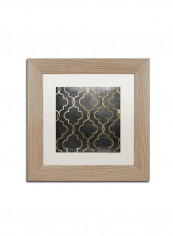 Paris Apartment III Framed Wall Art Grey/Gold 11 x 11inch
