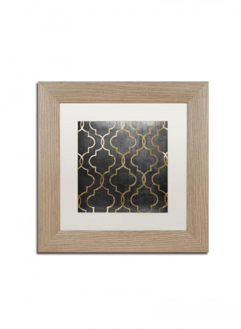 Paris Apartment III Framed Wall Art Grey/Gold 11 x 11inch