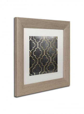Paris Apartment III Framed Wall Art Grey/Gold 11 x 11inch
