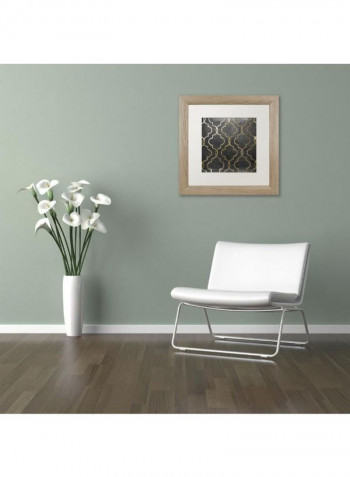 Paris Apartment III Framed Wall Art Grey/Gold 11 x 11inch