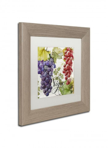 Wines Of Paris I Birch Frame Wall Art Multicolour 11 x 11inch