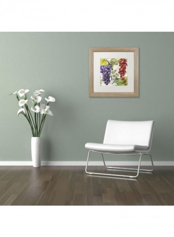Wines Of Paris I Birch Frame Wall Art Multicolour 11 x 11inch