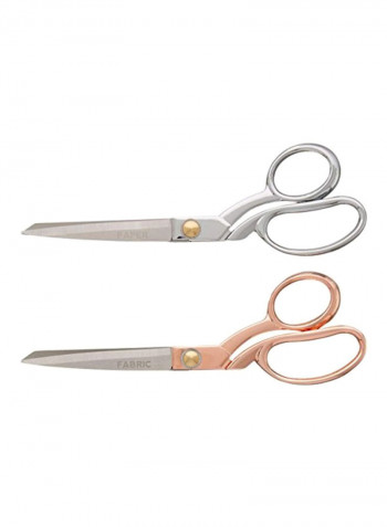 2-Piece Stitch Happy Scissors Silver/Rose Gold