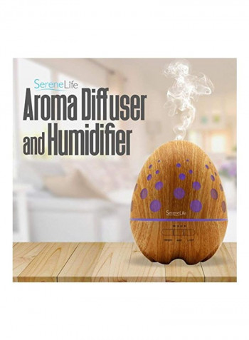 Aromatherapy Essential Oil Aroma Diffuser Brown/Purple