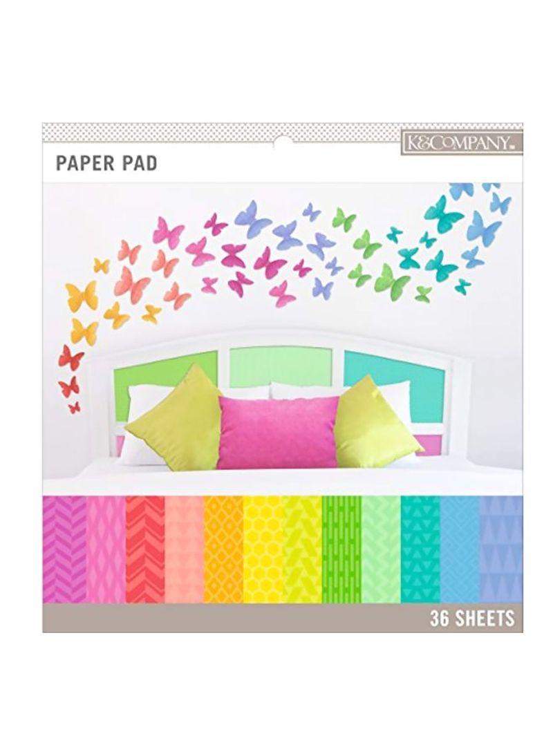 Scrapbook Paper Pad Multicolour
