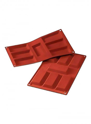 Silicone Mold Red 15.6x7.6x0.5inch