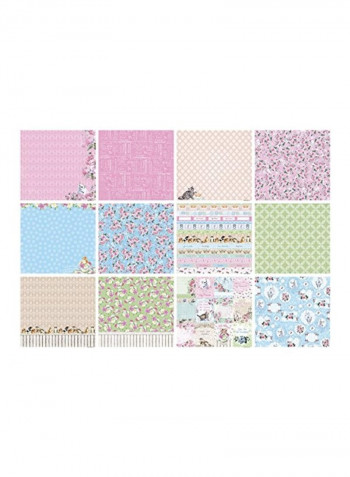 6-Piece Double-Sided A Furry Little Story Paper Pack Multicolour