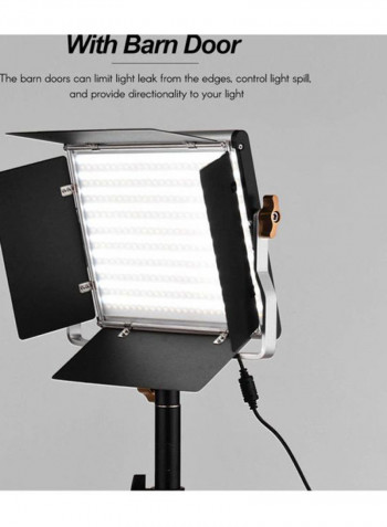 LED Photography Light With Barn Door 32.2x30.1x8cm White