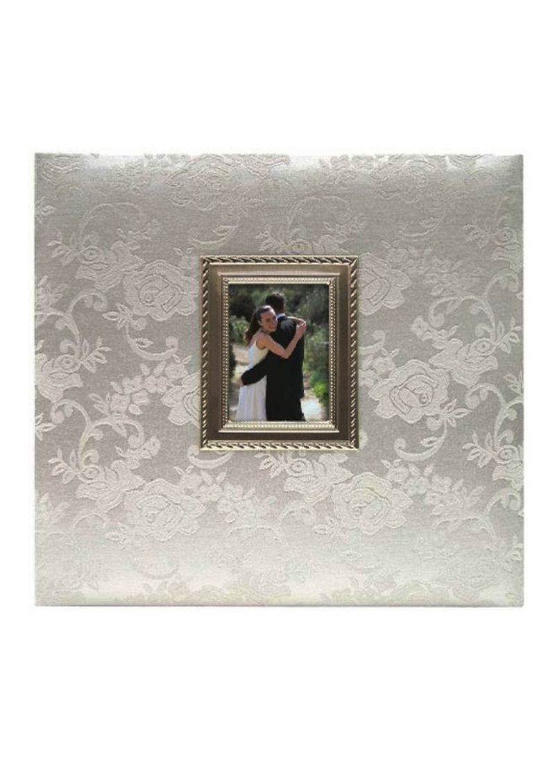 Wedding Scrapbook Album Silver 13.5 x 1 x 12.5inch