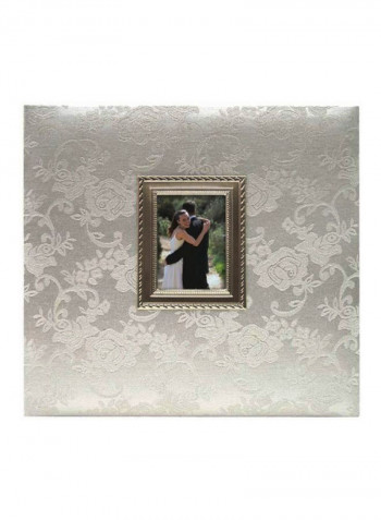 Wedding Scrapbook Album Silver 13.5 x 1 x 12.5inch