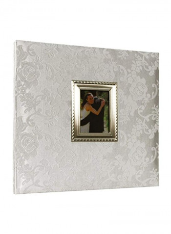 Wedding Scrapbook Album Silver 13.5 x 1 x 12.5inch