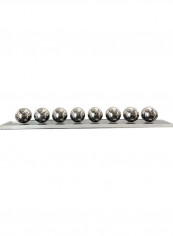 Decorative Geometric Crystal Ball Silver 540x70x70millimeter