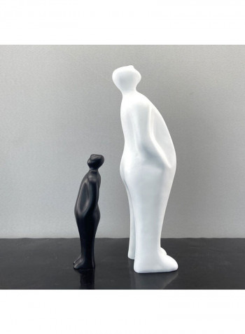 Decorative Urban People Model Figurine White