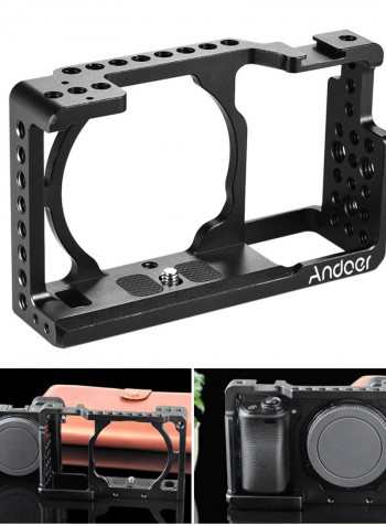 Protective Video Camera Cage and Top Handle Kit Black
