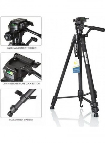 WT-3560 Tripod for SLR Camera DV Professional Photographic Kit Camera Stand Black