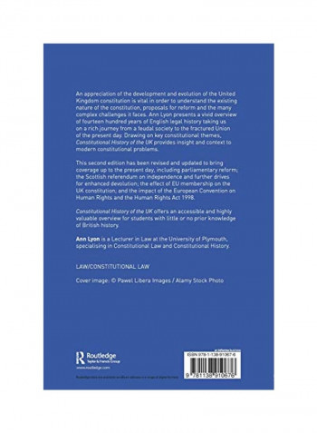 Constitutional History Of The UK Paperback 2