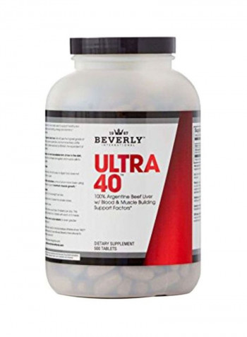 Ultra 40 Dietary Supplement - 500 Tablets